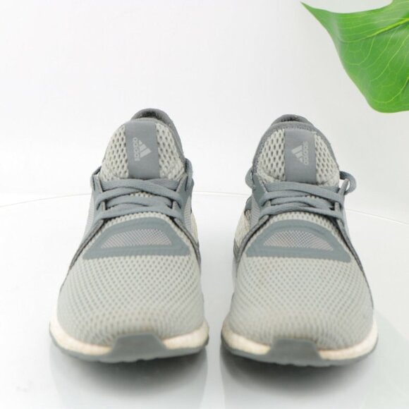 Adidas Womens Boost Running Shoe Size 8 All Terrain Sneaker Gray Stretch Knit - Picture 3 of 12